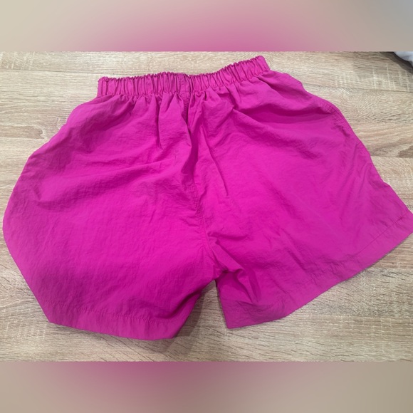 Zenana Outfitters High Waist Magenta Shorts - Picture 2 of 3